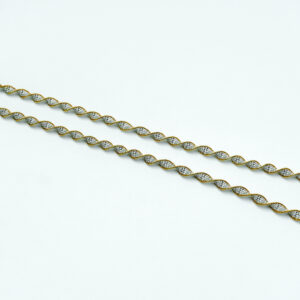 Studded Flat Twist Chain